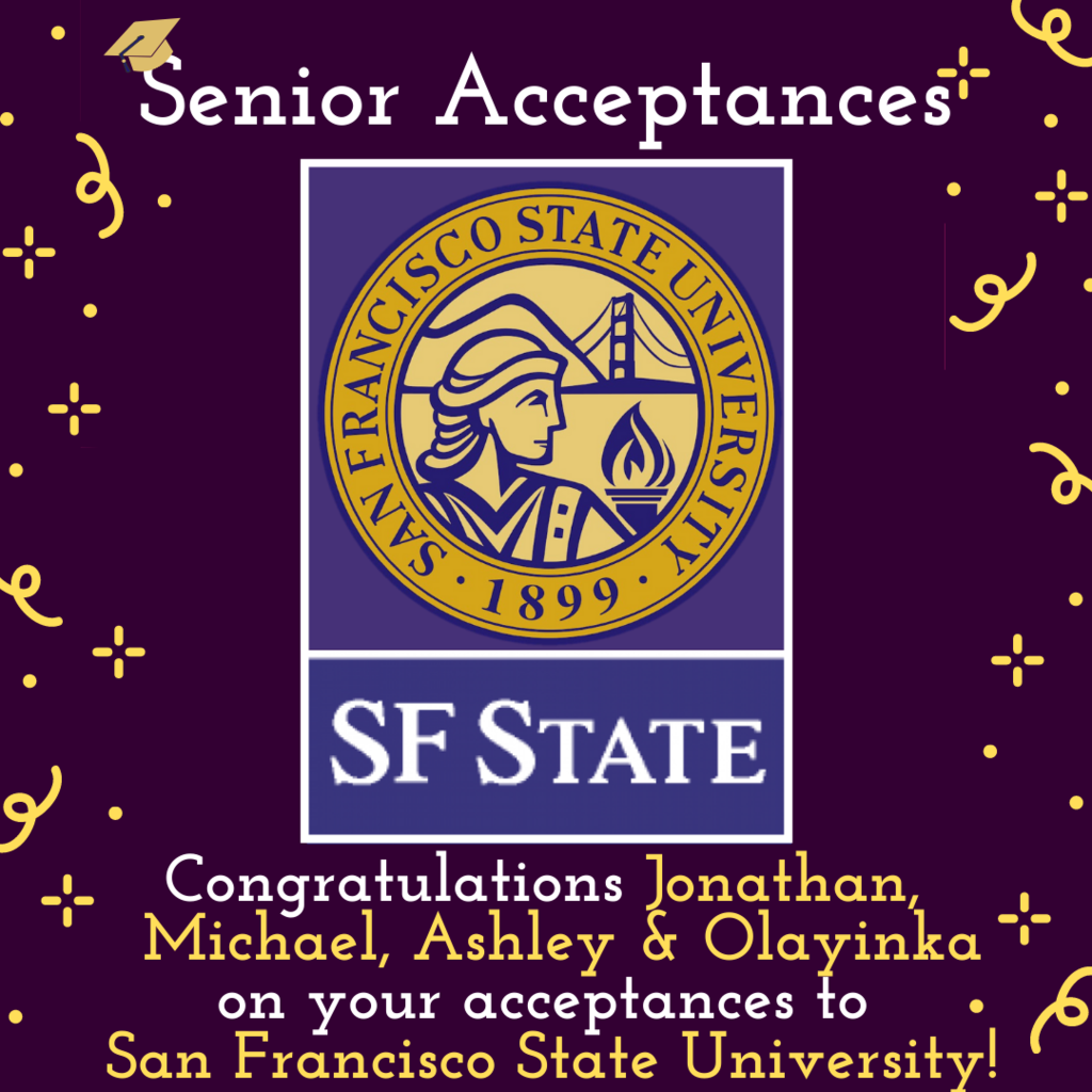 SFSU Acceptances